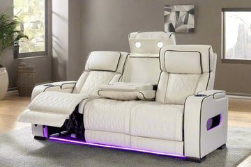 Galaxy - 3 PC Power Dual Motion Recliner Set With Hot/Cold Cupholder