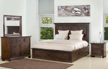 CHAPMAN LAKE - RUSTIC MODERN BEDROOM SET WITH 6 DRAWERS