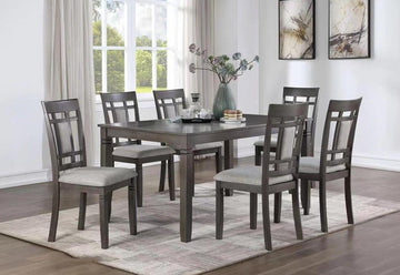 Aaron - 7 PC Contemporary Dining Set With Upholstered Chairs