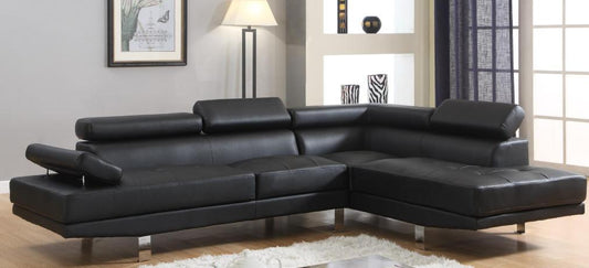 JENNY - MODERN SECTIONAL WITH ADJUSTABLE HEADRESTS AND ARMREST