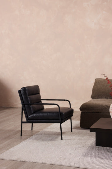 Verlaine - Modern Top-Grain Leather Armchair