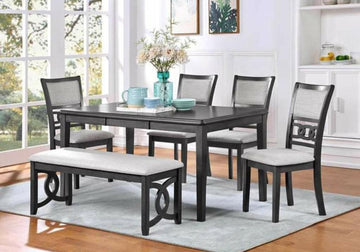 Syndey - Modern 6 PC Dining Set With Bench
