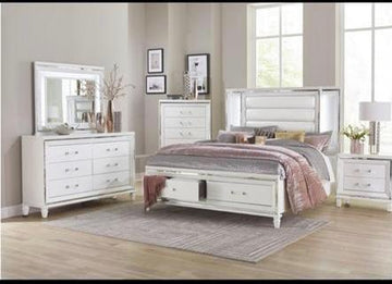 Victoria - Modern Bedroom Suite With LED Lights & Drawers
