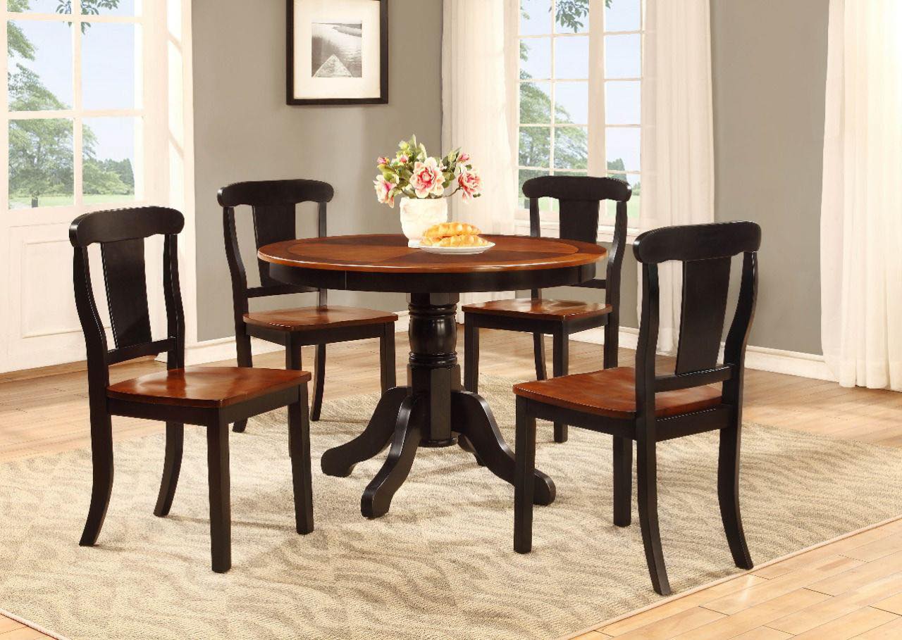 Kate - 5 PC Round Style Compact Dining Set