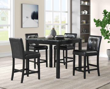 MIRKA - MODERN 5 PC COUNTER HEIGHT DINING SET