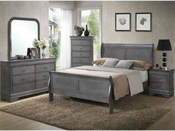 Louis Philippe - Sleigh Bedroom Set