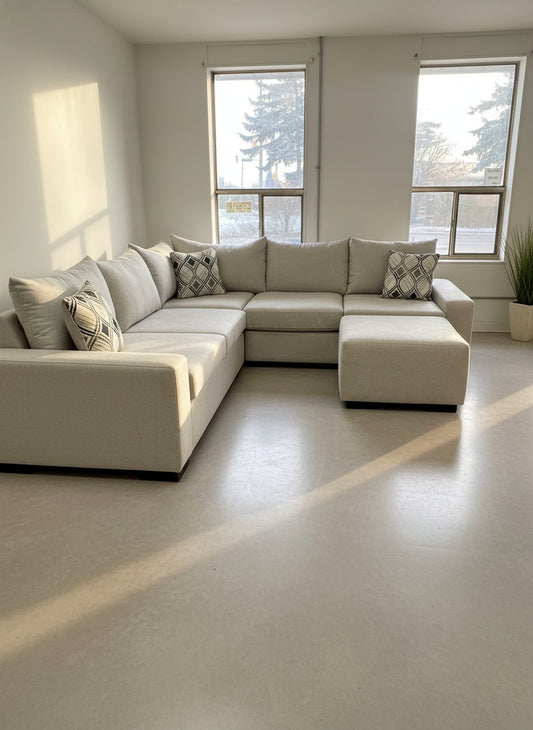 Ophelia - Modern Contemporary Sectional With Plush Deep Seating (Custom Build)
