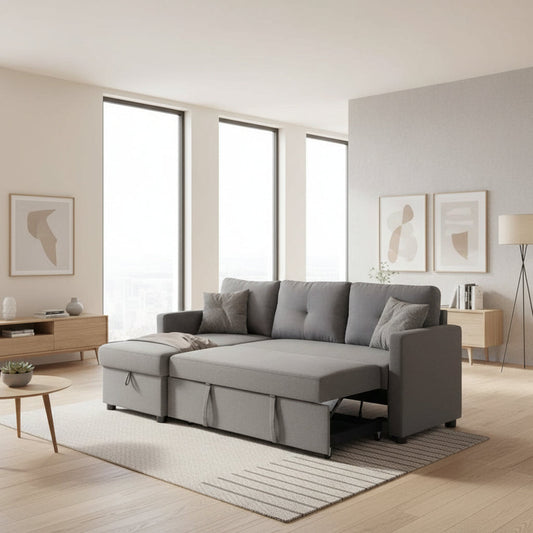 Zane - Modern Compact Sofa Bed Sectional With Storage