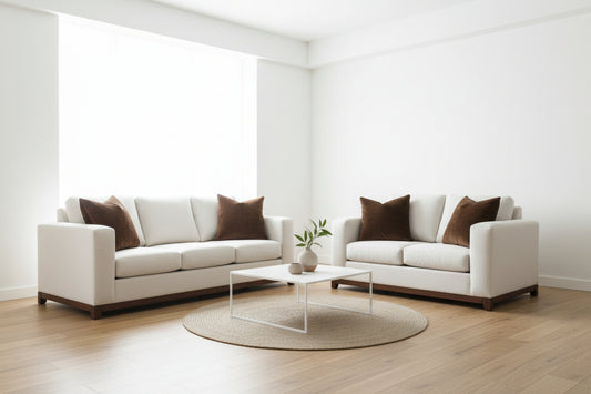 Linden - Contemporary Canadian Made Sofa Set With Wood Base