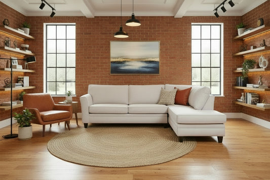 Casablanca - Modern Contemporary Sectional With Jumbo Cushions (Custom)