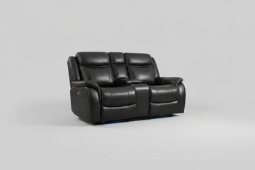Geneva - Modern Power Recliner Loveseat With LED Lights (Pick Up N' Save)