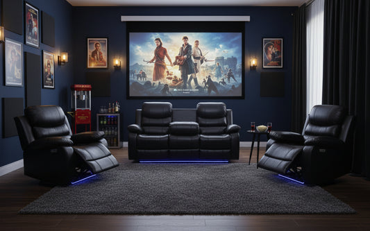 Monaco - 3 PC Power Recliner Set With LED Lights