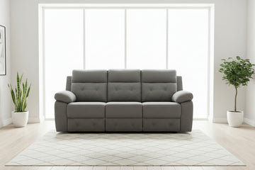 Munich - Fabric Manual Recliner Sofa (Floor Model)