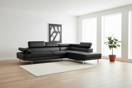Jenny - Modern Sectional With Adjustable Headrests & Arm Rest