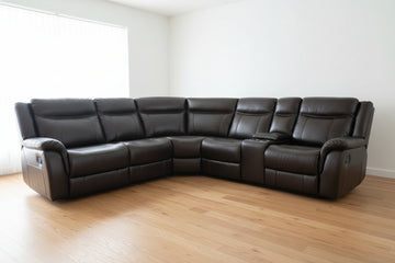 Mackenzie - Corner Manual Recliner Sectional With Drop Down Cupholders