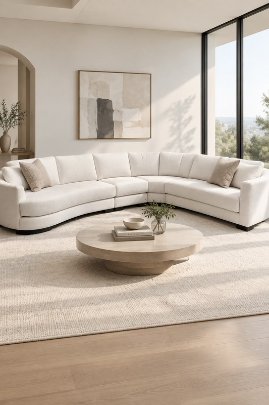 Elara - Contemporary Canadian Made Sectional With Cuddler Chaise (Custom)