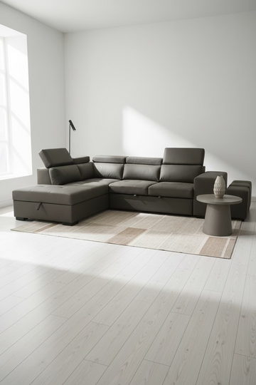 Pedro - Modern Sofa Bed With Stools & Adjustable Headrests (Floor Model)