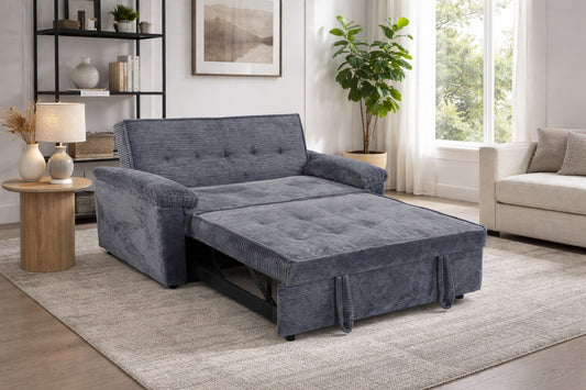 Neil  - Compact Loveseat Sofa Bed With Pockets