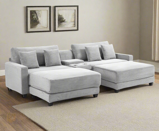 Olivia - Oversized Corduroy Loveseat