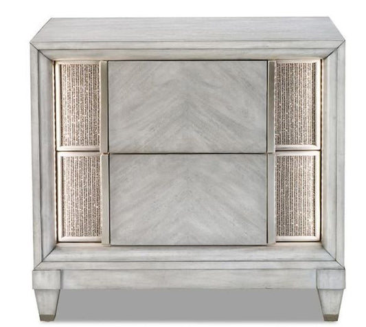 Nirvana - Modern Tufted King Size Bed & Nightstand