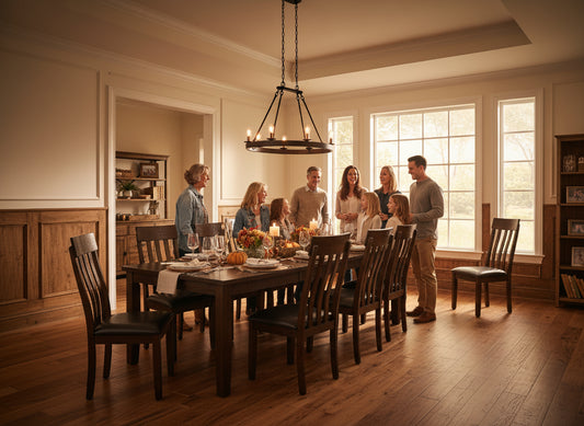 Homestead - 7 PC Adjustable Rustic Dining Set