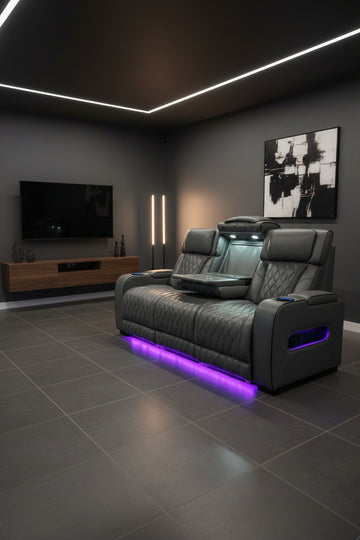 Galaxy - Power Recliner Sofa With Hot/Cold Cupholders & Wireless Charger (Floor Model)