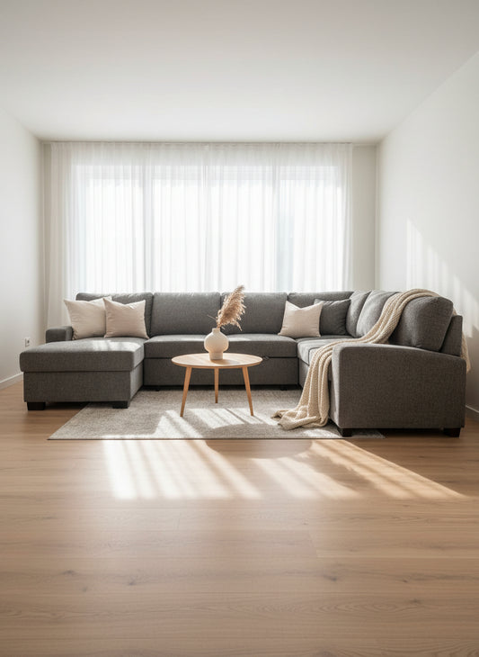 Trenton - Modern Sofa Bed Sectional With Toss Pillows