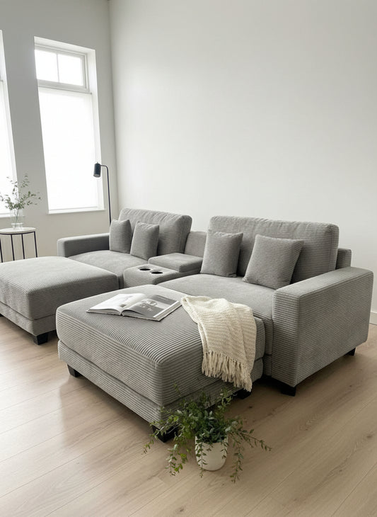 Olivia - Oversized Corduroy Loveseat