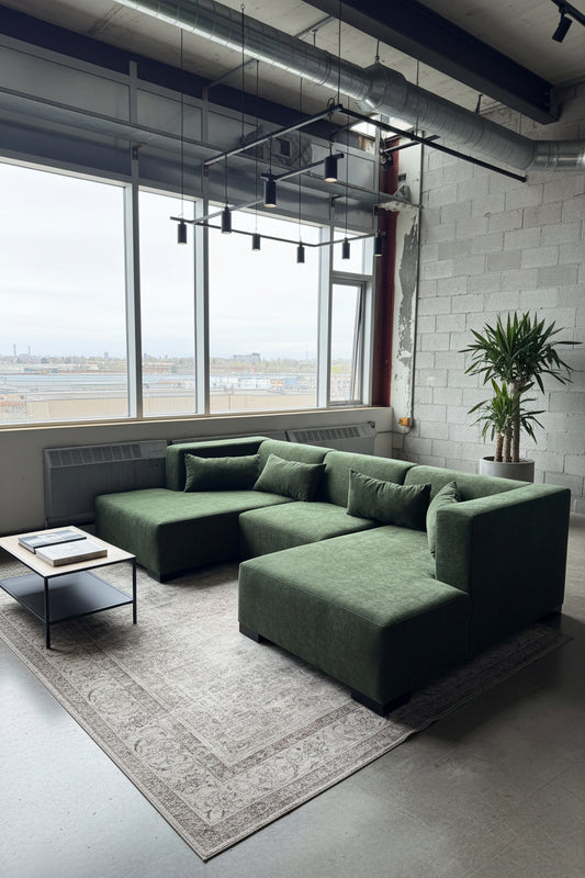 Evergreen - Modern Contemporary Sectional (Custom)