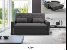 Load image into Gallery viewer, KIEV - COMPACT SOFA BED WITH TWO TOSS PILLOWS