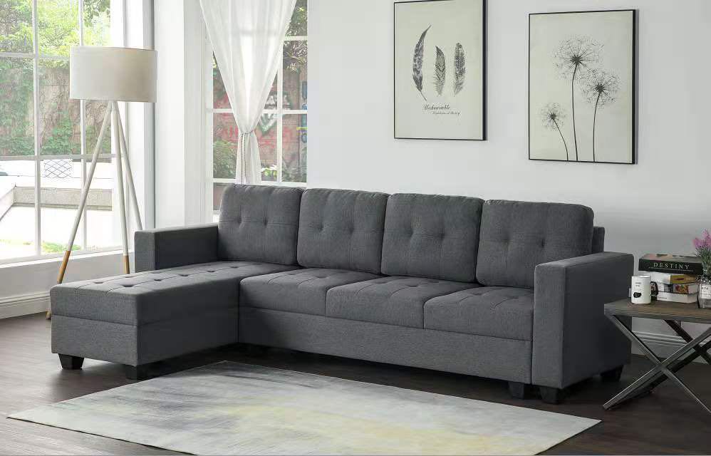 KUTTY - COMPACT REVERSIBLE SECTIONAL IN FABRIC