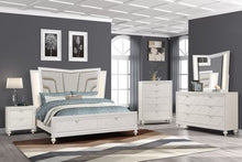 Load image into Gallery viewer, AISHA - MODERN 8 PC BEDROOM SET WITH LED LIGHTS &amp; STORAGE