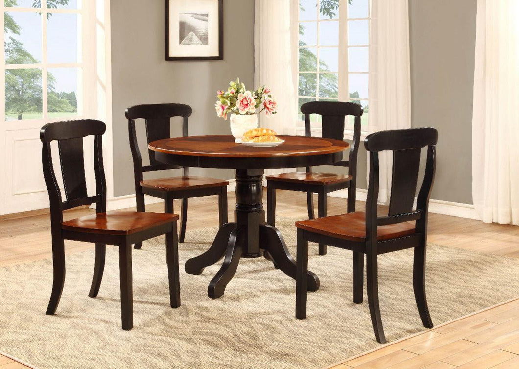 KATE - 5 PC ROUND TABLE DINING SET