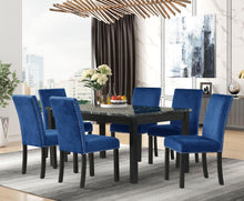 Load image into Gallery viewer, MIRKA - MODERN 7 PC DINING SET WITH VELVET CHAIRS