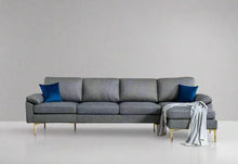Load image into Gallery viewer, MEZO - MODERN FABRIC SECTIONAL WITH TOSS PILLOWS