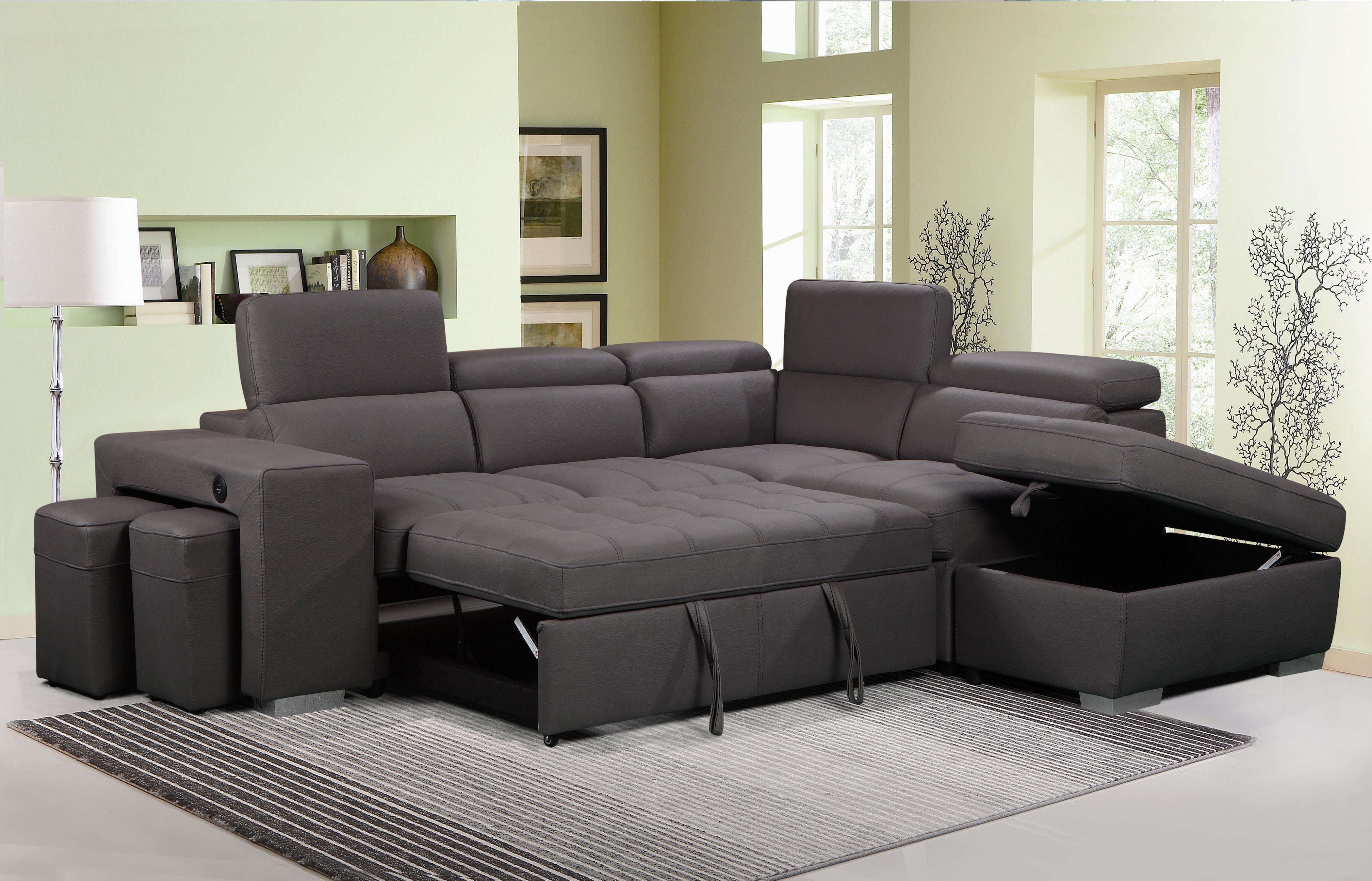 Sectional pull 2024 out ottoman